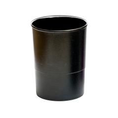 Cubilete portalápices q-connect plástico negro opaco diametro 75 mm altura 100 mm - Imagen 1