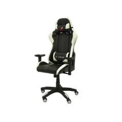 Silla pyc gaming chair giratoria similpiel regulable en altura negra 1200+80x670x670 mm - Imagen 1