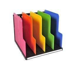 Organizador de armario exacompta modulotop negro multicolor vertical 5 compartimentos 300x288x255 mm - Imagen 1