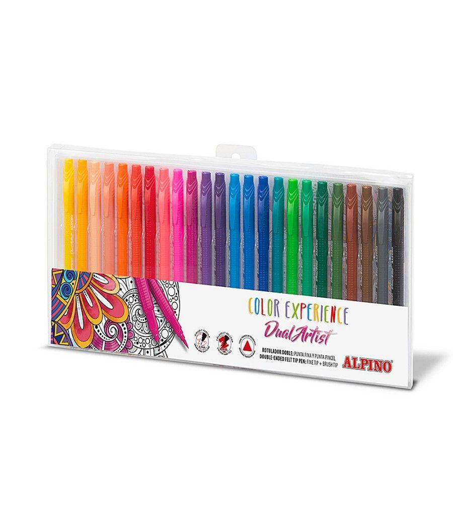 Rotulador alpino dual artist color experience estuche de 24unidades colores surtidos - Imagen 1