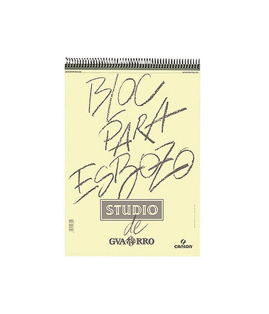 Bloc dibujo esbozo canson din a4 microperforado 21x29,7 cm 100 hojas grano fino 90 gr - Imagen 1