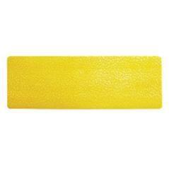 Simbolo adhesivo durable pvc forma de linea para delimitacion suelo amarillo 150x50x0,7 mm pack de 10 - Imagen 1