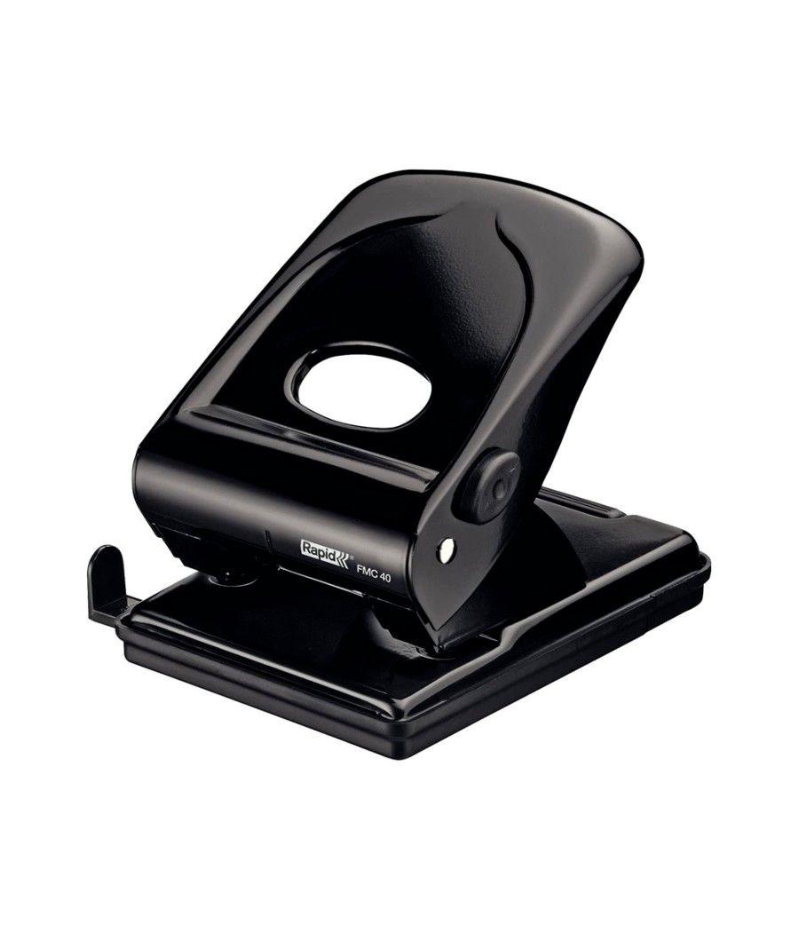 Taladrador rapid fmc40 metélico color negro capacidad 40 hojas - Imagen 1