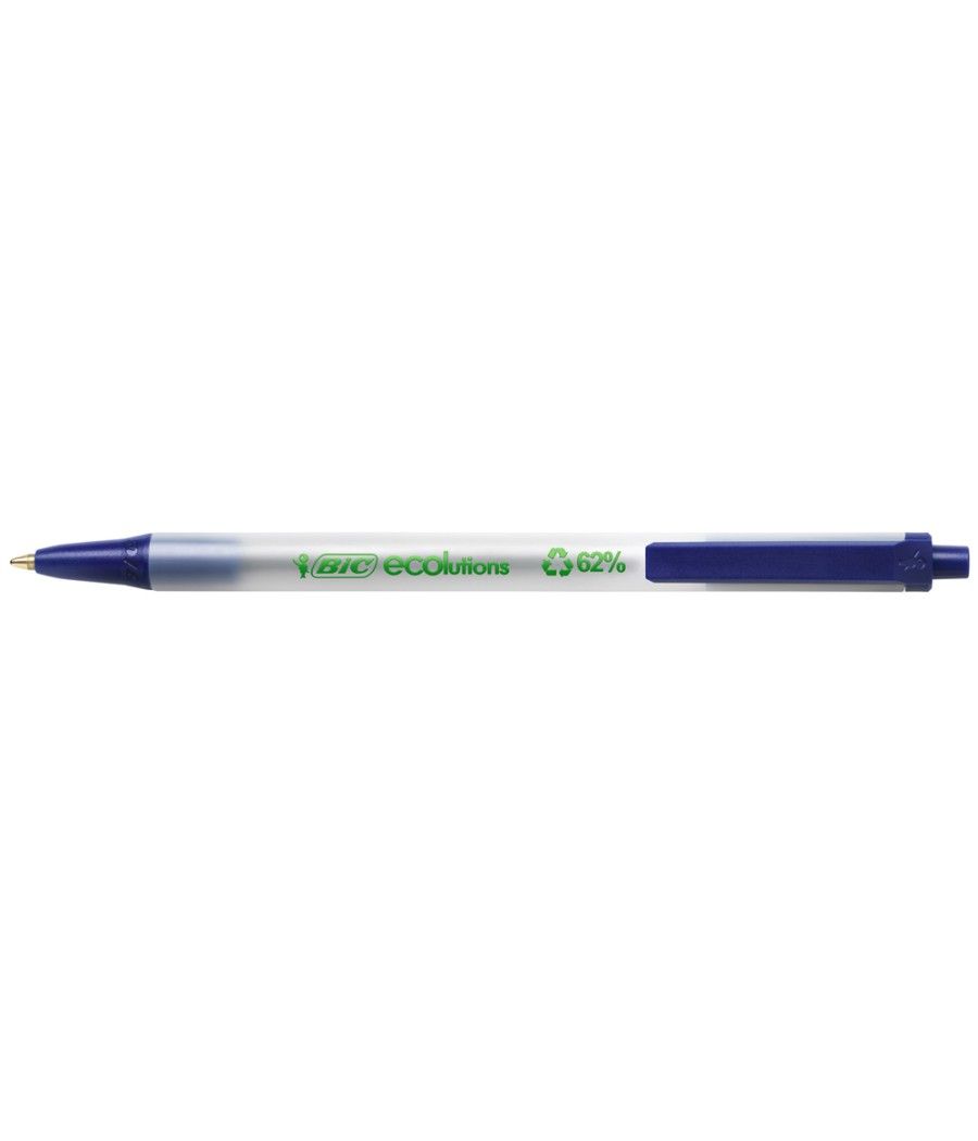Bolígrafo bic ecolutions clic stic azul - Imagen 1