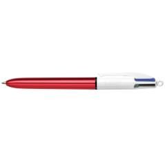 Bolígrafo bic cuatro colores shine rojo punta de 1 mm - Imagen 1