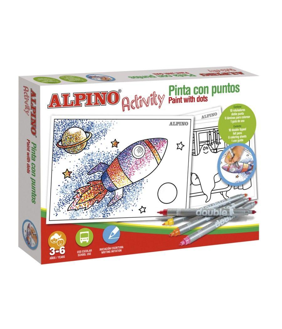 Juego alpino didactico activity pinta con puntos - Imagen 1