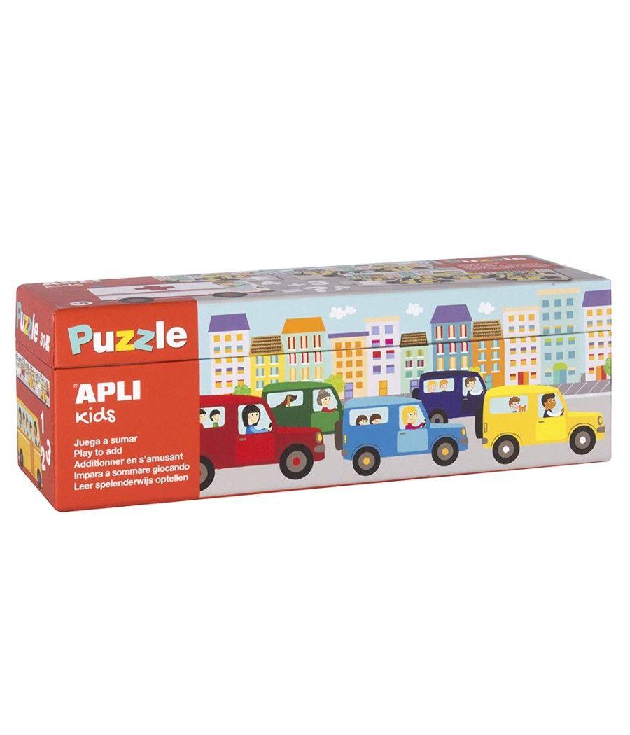 Puzle apli kids sumas transportes 30 piezas - Imagen 1