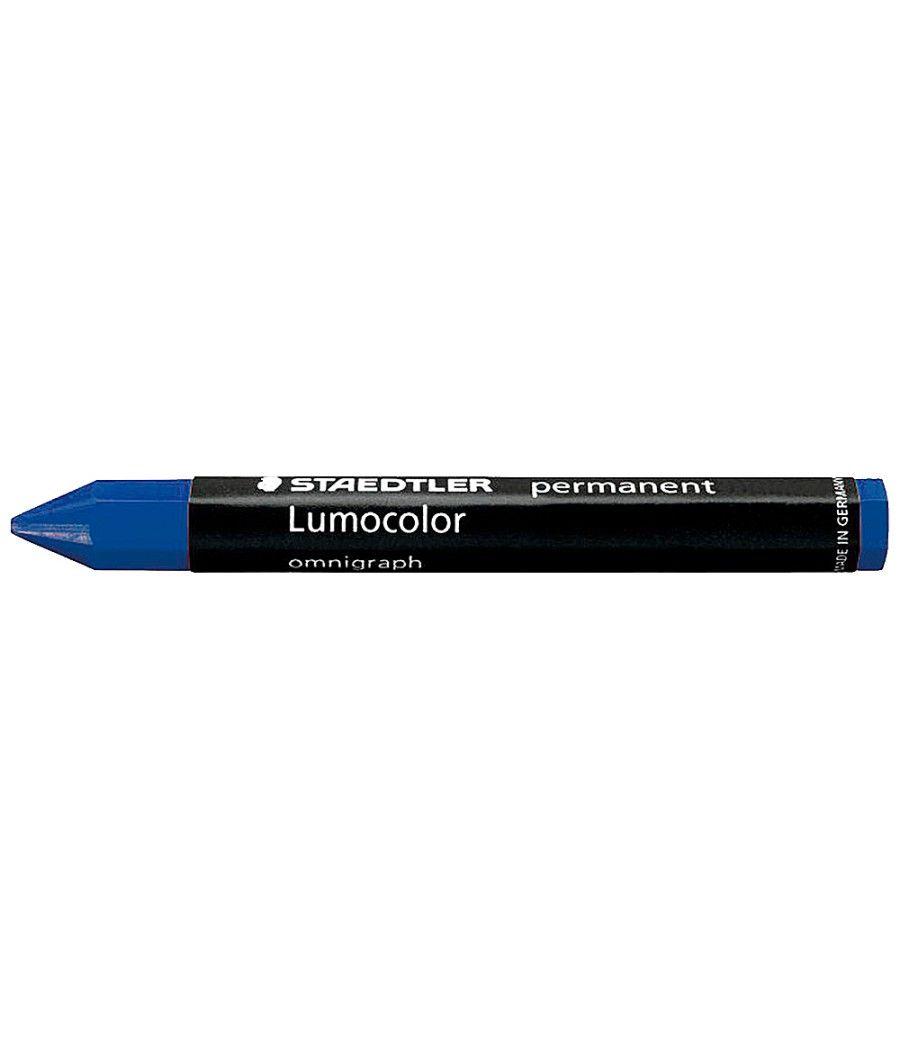 Cera staedtler para marcar azul lumocolor permanente omnigraph 236 caja de 12 unidades - Imagen 1