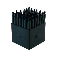 Bolígrafo milan p1 retráctil 1 mm touch mini negro expositor de 40 unidades - Imagen 1