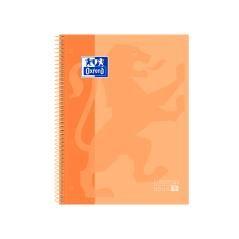 Cuaderno espiral oxford ebook 1 school classic din a4+ 80 hojas cuadro 5 mm melocoton - Imagen 1