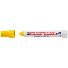 Rotulador edding permanente 950 pasta opaca amarilla punta redonda 10 mm para superficies oxidadas o - Imagen 1