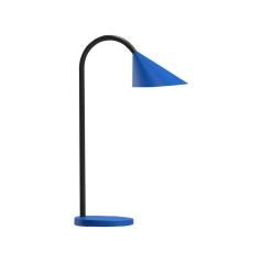 Lampara de escritorio unilux sol led 4w brazo flexible abs y metal azul base 14 cm diametro - Imagen 1