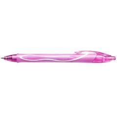 Bolígrafo bic gelocity quick dry retráctil tinta gel rosa punta de 0,7 mm - Imagen 1
