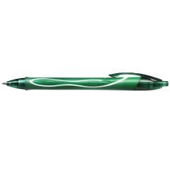 Bolígrafo bic gelocity quick dry retráctil tinta gel verde punta de 0,7 mm - Imagen 1
