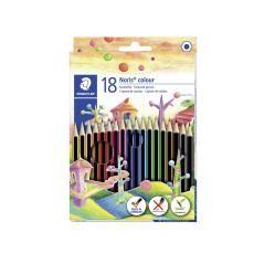 Lápices de colores staedtler wopex ecologico 18 colores en caja de cartón - Imagen 1