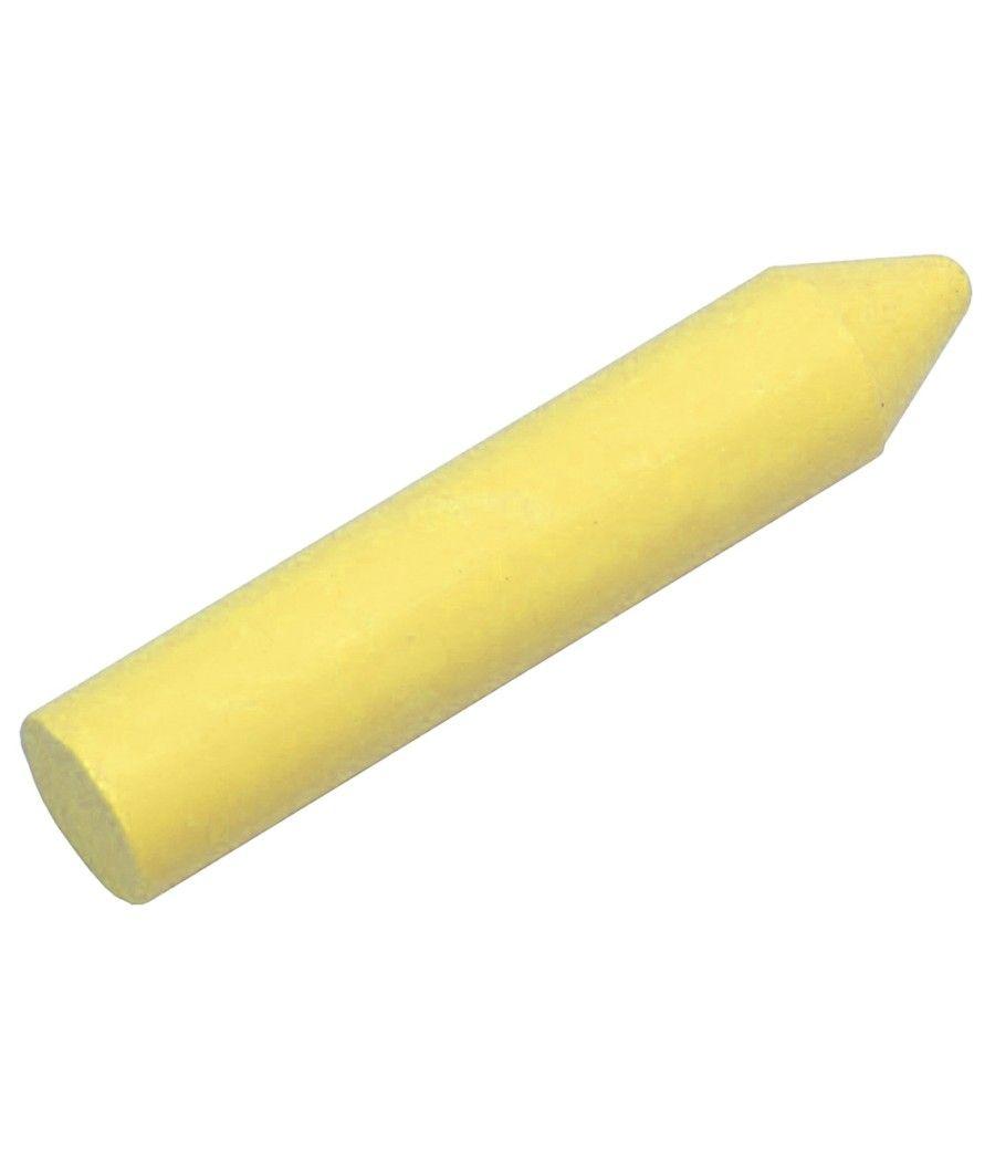 Lápices cera dacs unicolor amarillo claro caja de 12 unidades - Imagen 1