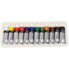 Pintura acrílica daler rowney simply caja de 12 colores surtidos tubo de 12 ml - Imagen 1