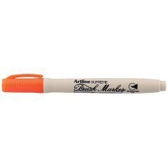 Rotulador artline supreme brush pintura base de agua punta tipo pincel trazo variable naranja - Imagen 1