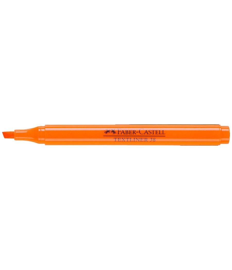 Rotulador faber fluorescente textliner 38 naranja - Imagen 1