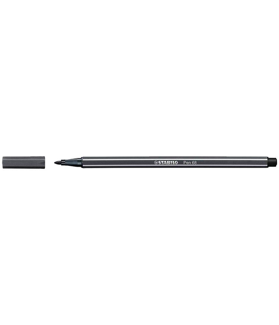 Rotulador stabilo acuarelable pen 68 gris paynes 1 mm - Imagen 1