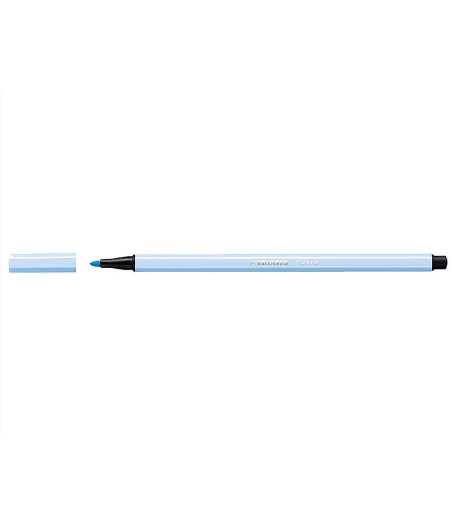Rotulador stabilo acuarelable pen 68 azul claro 1 mm - Imagen 1