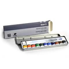 Acuarela artist start caja metal 12 colores surtidos + pincel rellenable - Imagen 1