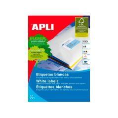 Etiqueta adhesiva apli 1277 tamaño 105x42.4 mm -fotocopiadora -láser e inkjet-caja con 1400 etiquetas - Imagen 1