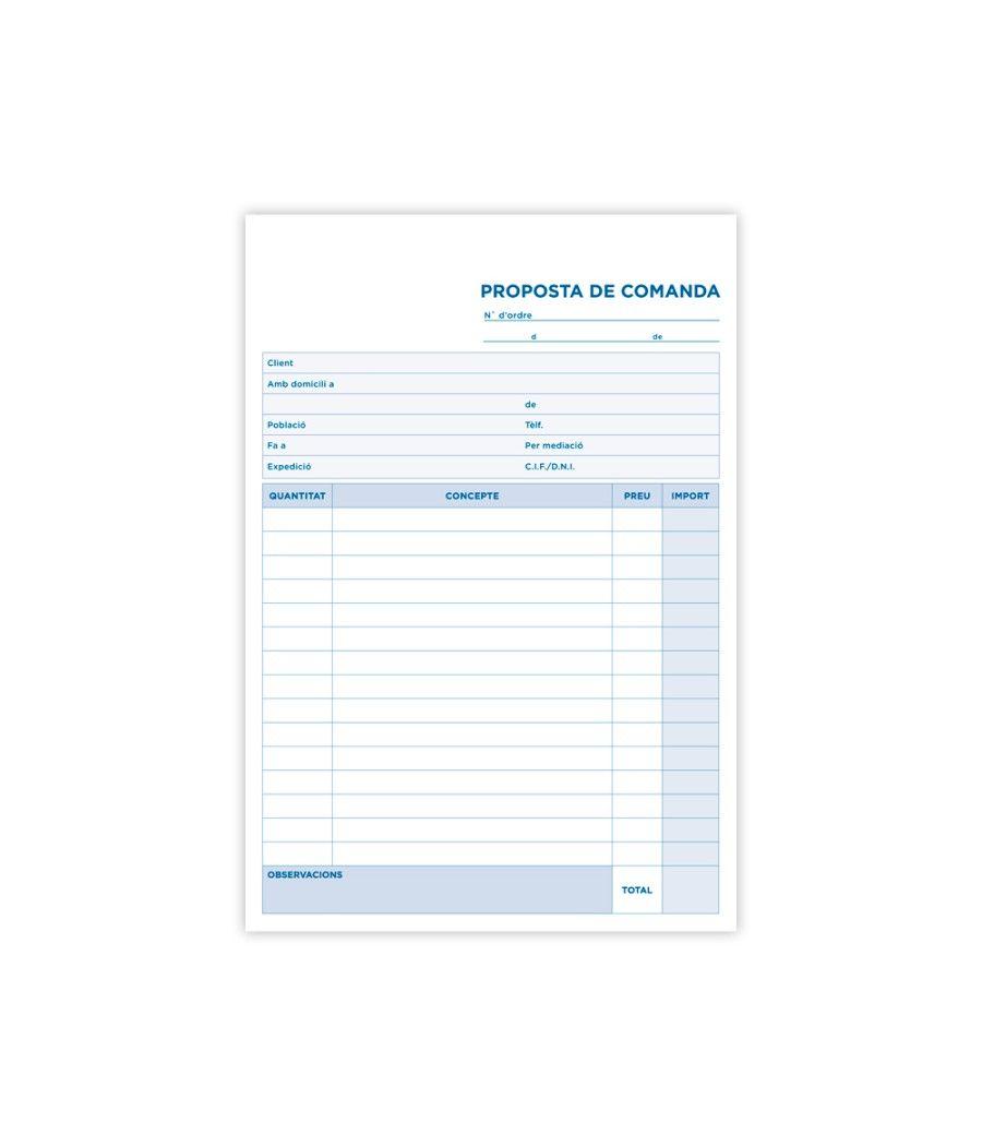 Talonario liderpapel pedidos cuarto original y copia t222 texto en catalán - Imagen 1