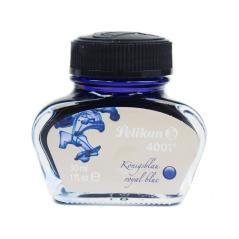 Tinta estilográfica pelikan 4001 azul real frasco 30 ml - Imagen 1