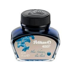 Tinta estilográfica pelikan 4001 negro / azul frasco 30 ml - Imagen 1