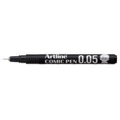 Rotulador artline calibrado micrométrico negro comic pen ek-2805 punta poliacetal 0,05 mm resistente al agua - Imagen 1