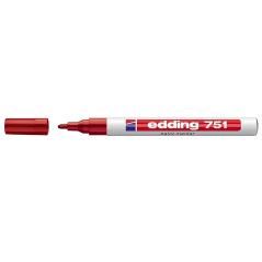 Rotulador edding punta fibra 751 rojo punta redonda 1-2 mm - Imagen 1