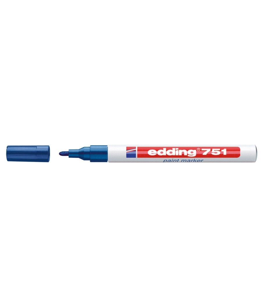 Rotulador edding punta fibra 751 azul punta redonda 1-2 mm - Imagen 1