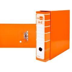 Archivador de palanca liderpap el a4 filing system forrado sin rado lomo 80mm naranja con caja y compresor metélico - Imagen 1