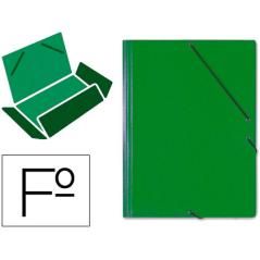 Carpeta gomas solapas cartón saro tamaño folio verde - Imagen 1