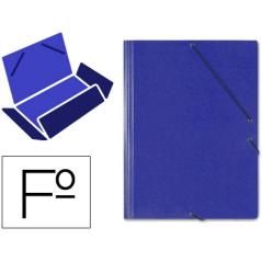 Carpeta gomas solapas cartón saro tamaño folio azul - Imagen 1