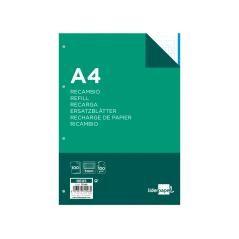 Recambio liderpapel a4 100 hojas 100 g/m2 rayado nº 46 4 taladros - Imagen 1