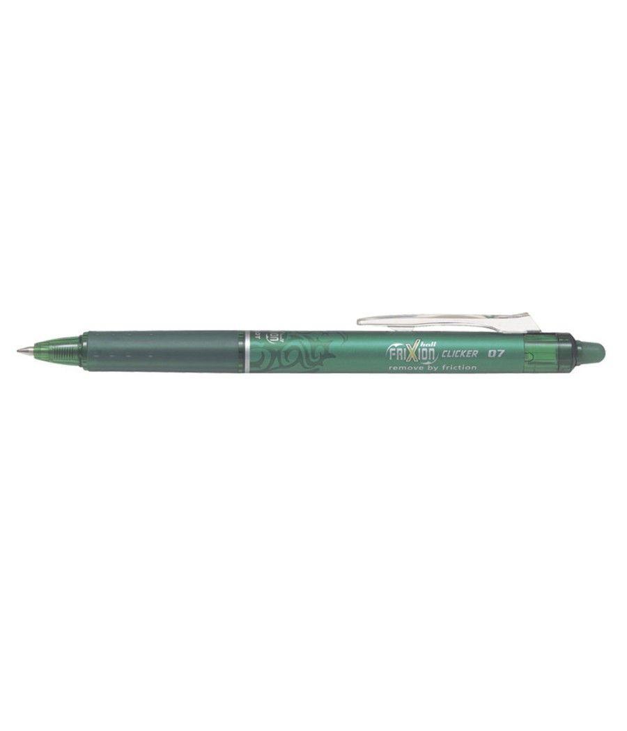 Bolígrafo pilot frixion clicker borrable 0,7 mm color verde claro en blister - Imagen 1