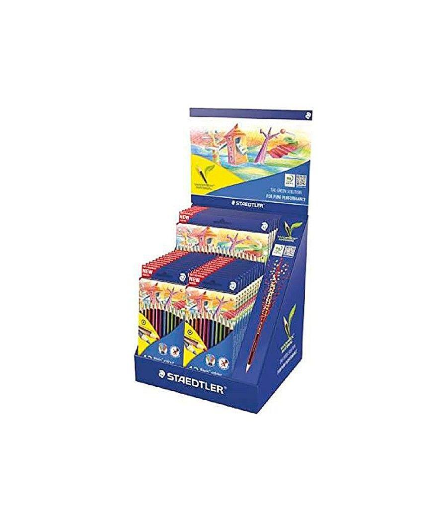 Lápices de colores staedtler noris colour 185 expositor de 20 cajas de 12 colores y 5 cajas de 24 colores - Imagen 1