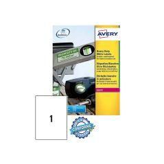 Etiqueta adhesiva avery poliéster blanca 210 x 297 mm láser pack de 20 unidades - Imagen 1