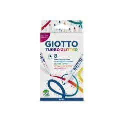 Rotulador giotto turbo glitter purpurina caja de 8 unidades - Imagen 1