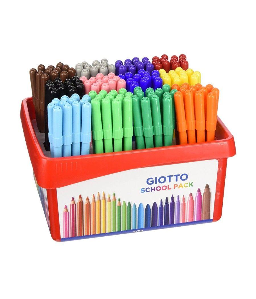 Rotulador giotto turbo color school pack de 144 unidades 12 colores x 12 unidades - Imagen 1