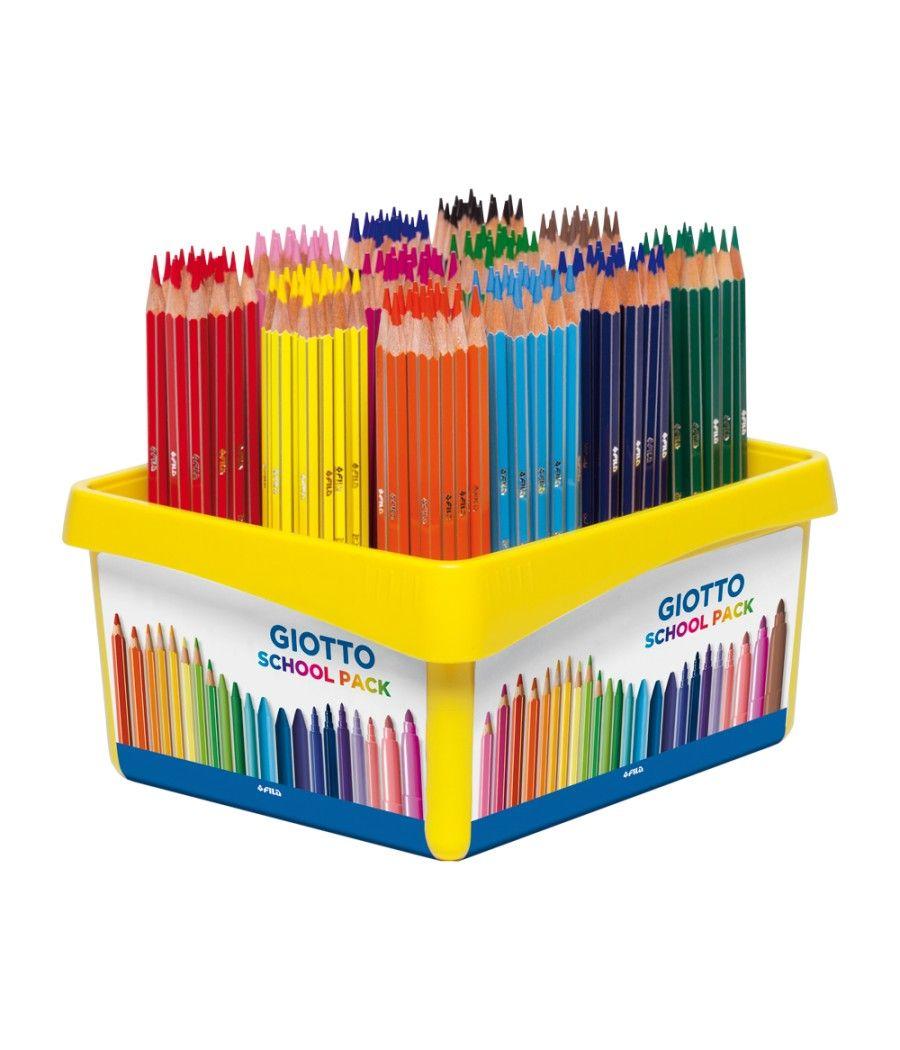 Lápices de colores giotto stilnovo school pack de 192 unidades 12 colores x 16 unidades - Imagen 1