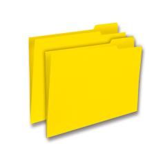 Subcarpeta cartulina gio folio pestaña derecha 250 g/m2 amarillo - Imagen 1