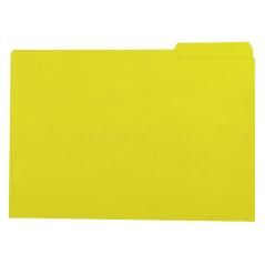 Subcarpeta cartulina gio din a4 pestaña derecha 250 g/m2 amarillo - Imagen 1