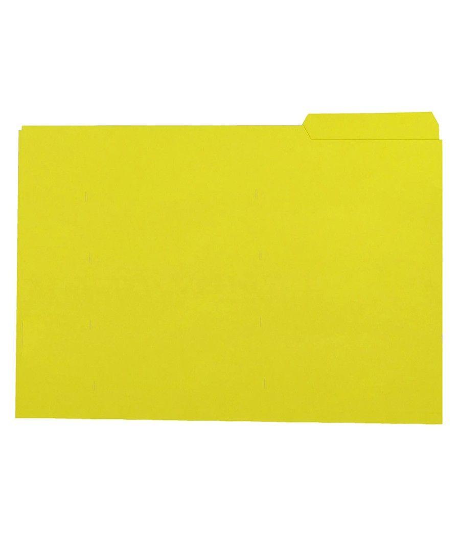 Subcarpeta cartulina gio din a4 pestaña derecha 250 g/m2 amarillo - Imagen 1