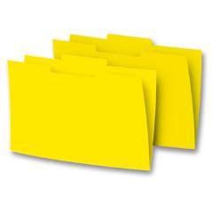 Subcarpeta cartulina gio folio pestaña central 250 g/m2 amarillo - Imagen 1