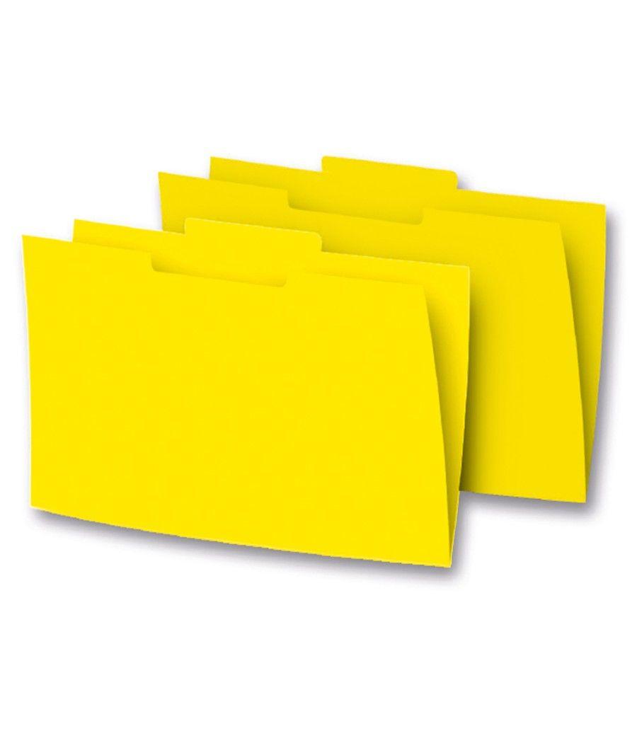 Subcarpeta cartulina gio folio pestaña central 250 g/m2 amarillo - Imagen 1