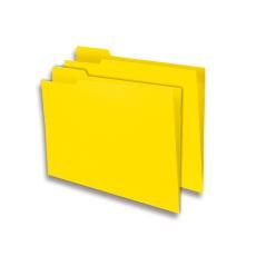Subcarpeta cartulina gio folio pestaña izquierda 250 g/m2 amarillo - Imagen 1
