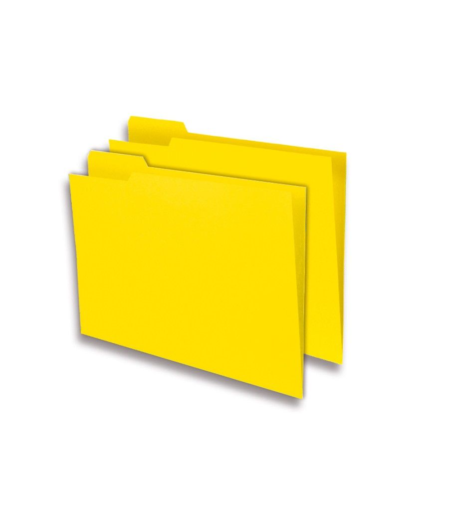 Subcarpeta cartulina gio folio pestaña izquierda 250 g/m2 amarillo - Imagen 1